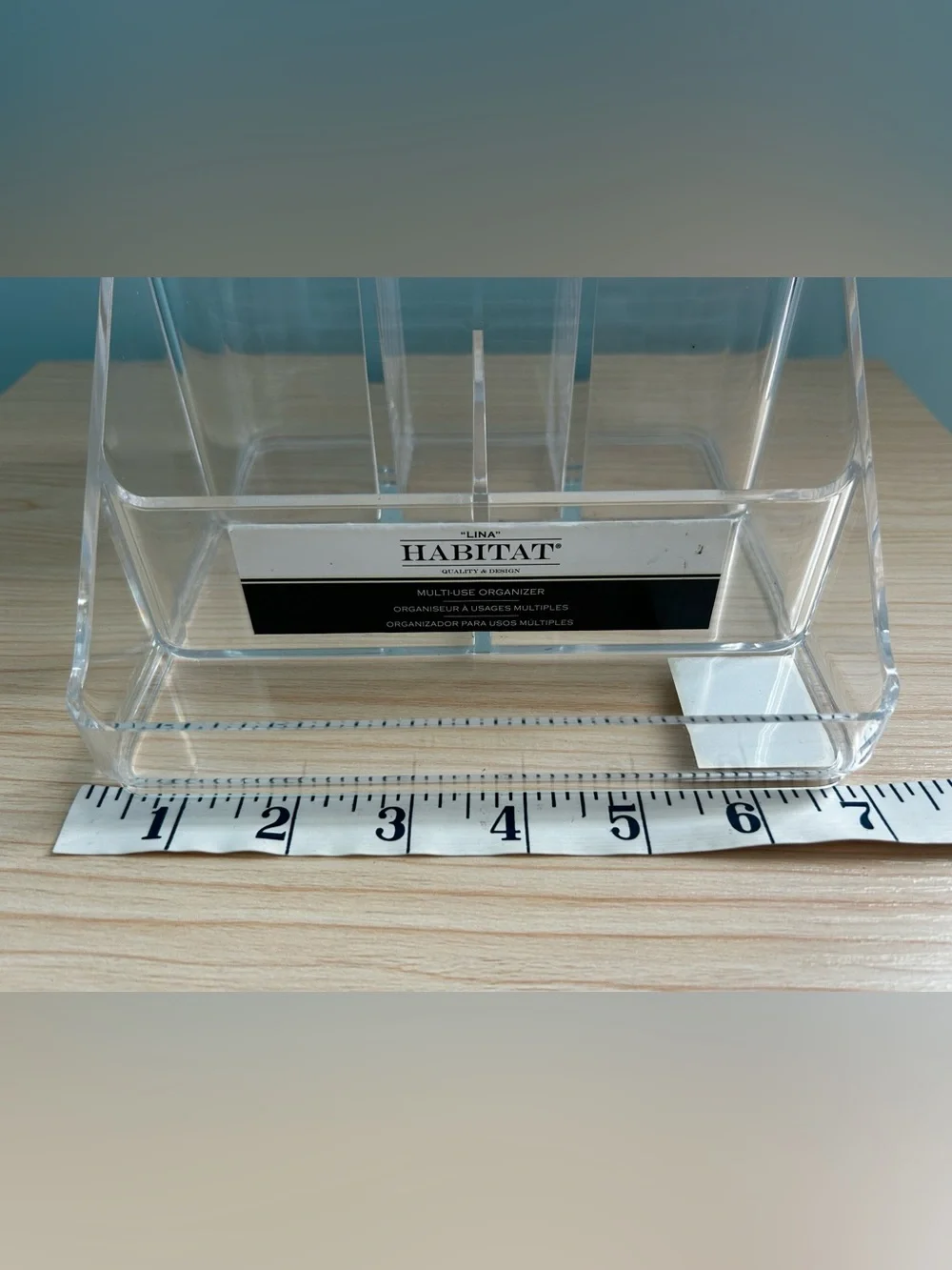 Habitat Acrylic Makeup Organizer + NEW MUA Powder Brush Beauty Bundle